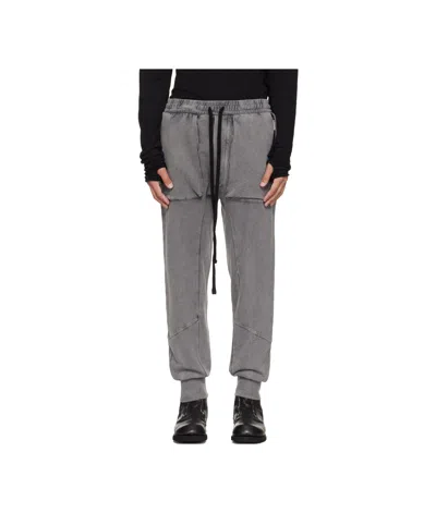 THOM KROM RIB-KNIT STRETCH COTTON-BLEND CARGO PANTS