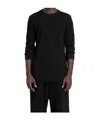 Thom Krom Double Layer Cotton T-shirt In Black