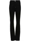 Thom Krom Ribbed High-waist Trousers In Black