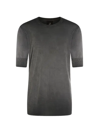 THOM KROM RIBBED-PANEL T-SHIRT