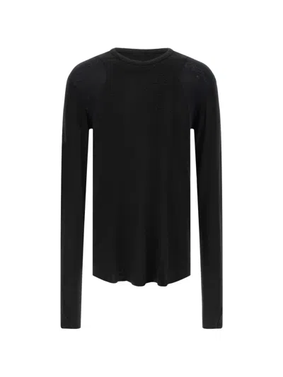 Thom Krom Ribbed Raw-cut T-shirt In Black