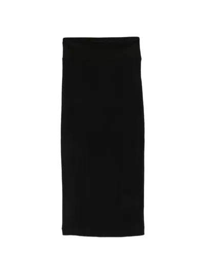 Thom Krom Ribbed-knit Pencil Skirt In Black
