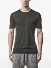 Thom Krom Ribbed-panel T-shirt In Black