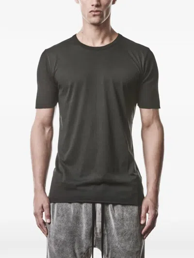 Thom Krom Ribbed-panel T-shirt In Black