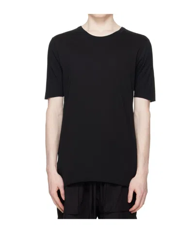 Thom Krom Ribbed-panel T-shirt In Black