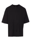 Thom Krom Round Neck Men T-shirt Worked Clothing In Black