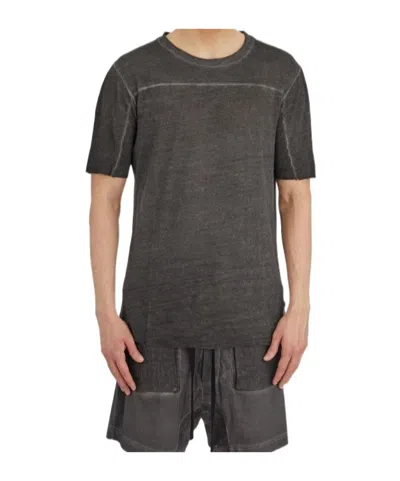 Thom Krom Round Neck Short Sleeve T-shirt In Brown