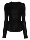 Thom Krom Round Neck Sweater Clothing In Black