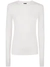 Thom Krom Round Neck Sweater In White