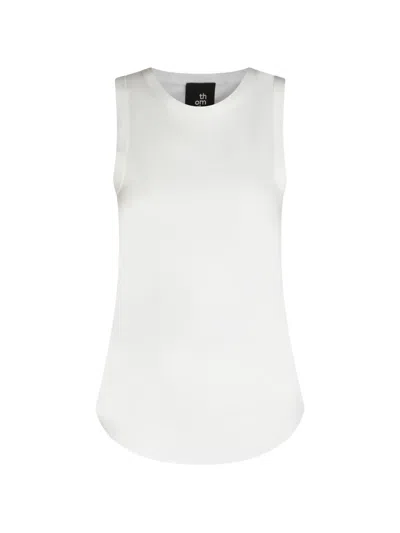 Thom Krom Round-neck Top In Neutral