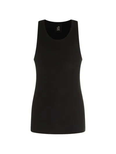 Thom Krom Round-neck Vest In Black