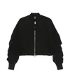 Thom Krom Ruched Bomber Jacket In Black