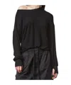 Thom Krom Ruched Jumper In Black