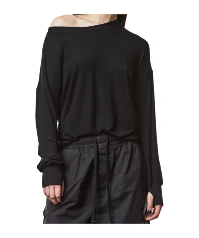 Thom Krom Ruched Jumper In Black