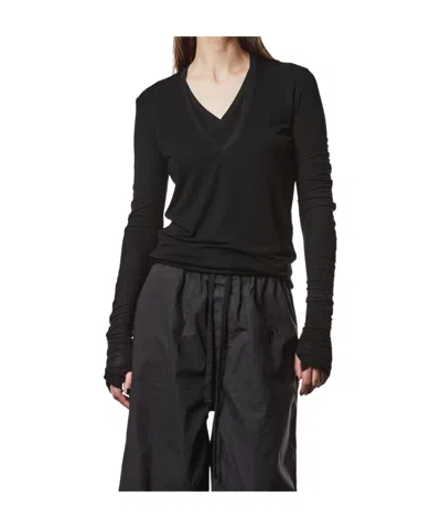 Thom Krom Ruched Top In Black