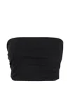 Thom Krom Gathered Bandeau Top In Black