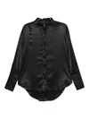 Thom Krom Satin-finish Shirt In Black