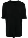 Thom Krom Distressed-finish T-shirt In Black