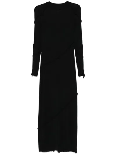 Thom Krom Seam-detail Maxi Dress In Black