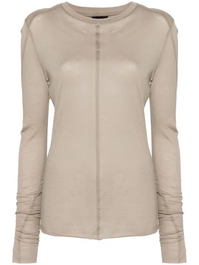 Thom Krom Seam-detail T-shirt In Gray