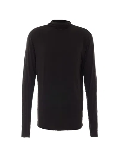 Thom Krom Seam-detail High-neck Sweater In Black