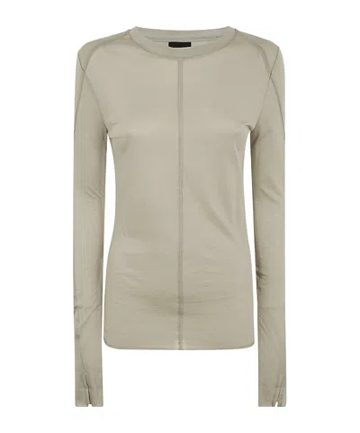 Thom Krom Seam-detailed Long Sleeved T-shirt In Nude