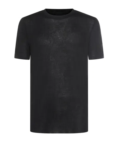 Thom Krom Sheer Crew-neck T-shirt In Black