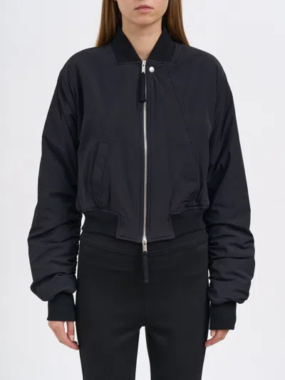Thom Krom Short Padded Bomber Jacket In Blue