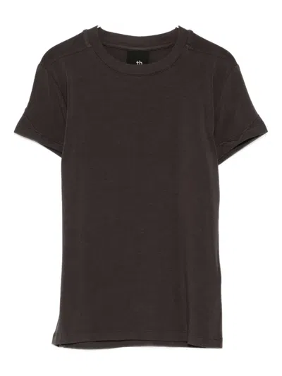 Thom Krom Short-sleeve Crew-neck T-shirt In Brown