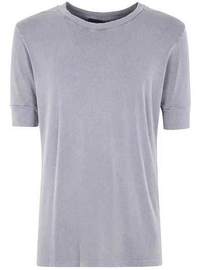 Thom Krom Short Sleeves Men T-shirt Worked Clothing In Gray