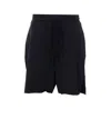 Thom Krom Elasticated Drawstring Shorts In Black