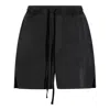 Thom Krom Drawstring Cotton Shorts In Black