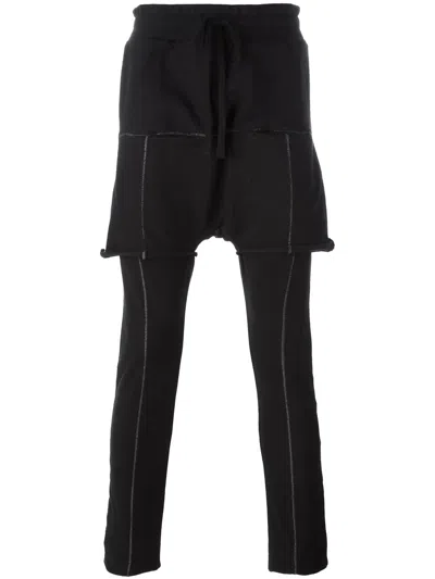 Thom Krom Shorts Overlay Drop Crotch Trousers In Animal Print