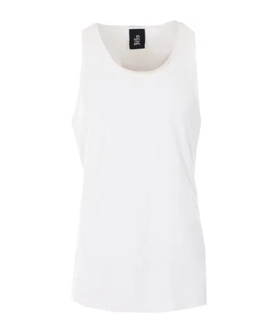 Thom Krom Sleeveless Crewneck Vest In White