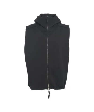 Thom Krom Sleeveless Hoodie In Black