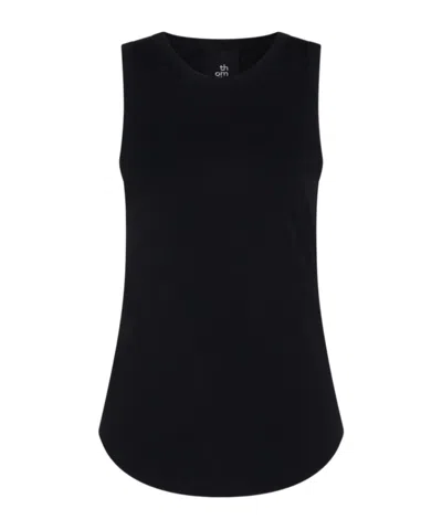Thom Krom Sleeveless Longline Top In Black