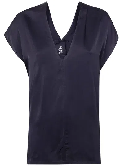 Thom Krom Sleeveless Oversized Waistcoat In Blue