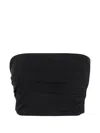 Thom Krom Gathered Bandeau Top In Black
