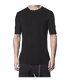 Thom Krom Slim Fit Viscose Stretch T-shirt In Black