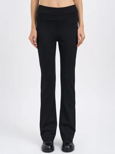 Thom Krom Slim Flared Pants In Black