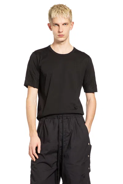 Thom Krom Spliced Cotton Jersey T-shirt In Black