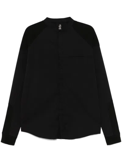 Thom Krom Stand-up Collar Shirt In Black
