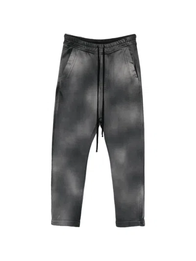 Thom Krom Stone-wash Drawstring Track Pants In Black