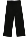 Thom Krom Elastic-waist Straight-leg Trousers In Black