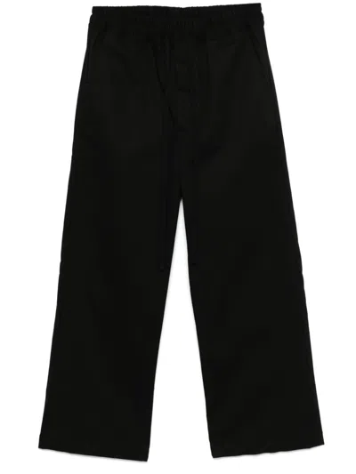 Thom Krom Straight-leg Trousers In 黑色