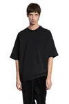 Thom Krom Stretch Cotton Modal Graphic T-shirt In Black