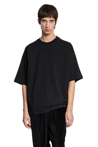 Thom Krom Stretch Cotton Modal Boxy T-shirt In Black