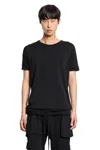 Thom Krom Distressed Stretch Cotton Modal T-shirt In Black