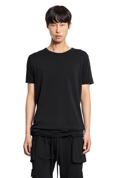 Thom Krom Stretch Cotton Modal T-shirt In Black