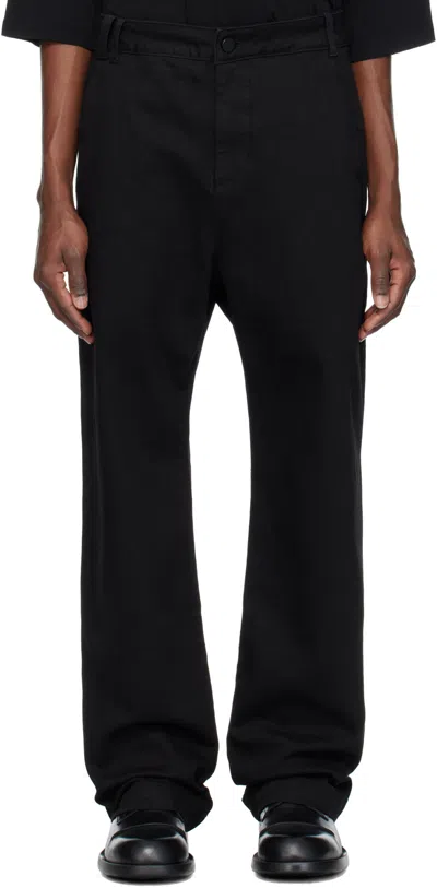 Thom Krom Stretch-cotton Pants In Black